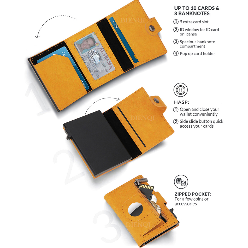 Airtag Wallet Rfid Credit Card - Airtag Holder Case avis et prix