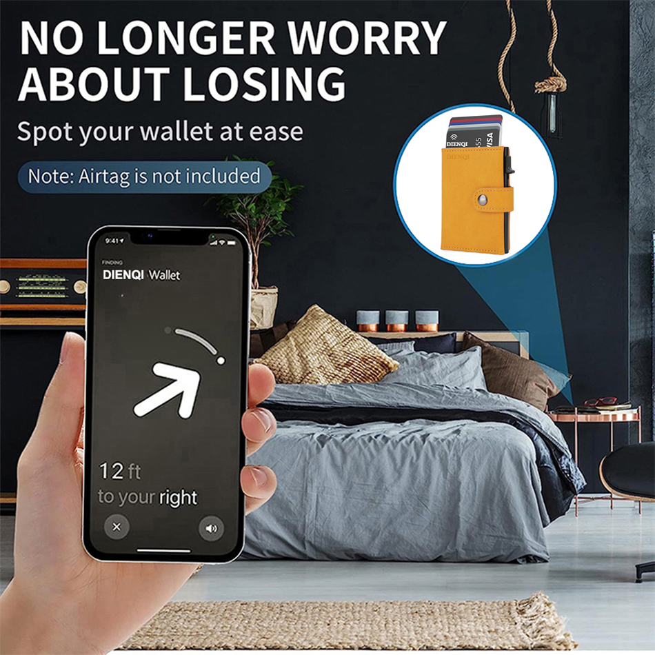 Airtag Wallet Rfid Credit Card - Airtag Holder Case avis et prix