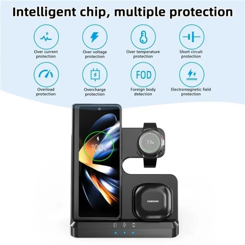 3 in 1 Wireless Charger Statio - Phone Cooling Fan avis et prix