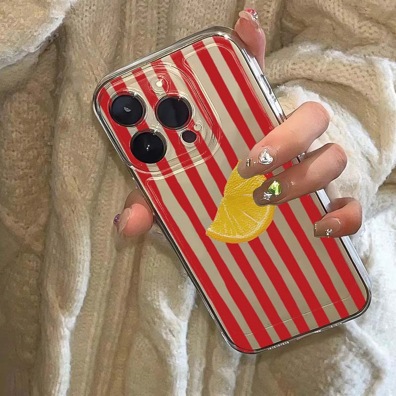 Lemon Red Pink Blue Stripe Des - Phone Accessories Red avis et prix