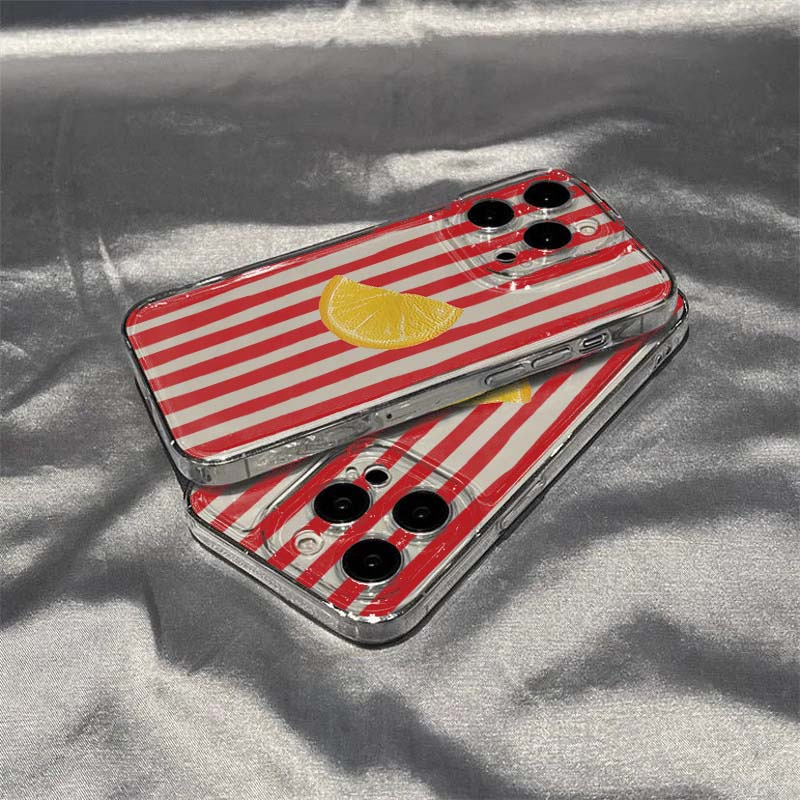 Lemon Red Pink Blue Stripe Des - Phone Accessories Red avis et prix