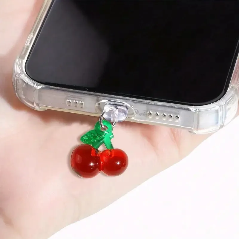 1pcs Red Cherry Phone Dust Plu - Phone Accessories Red avis et prix