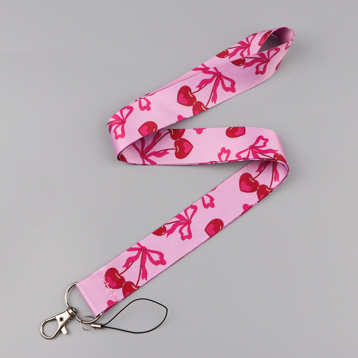 Trendy Pink Cherry Lanyard Key - Phone Accessories Red avis et prix