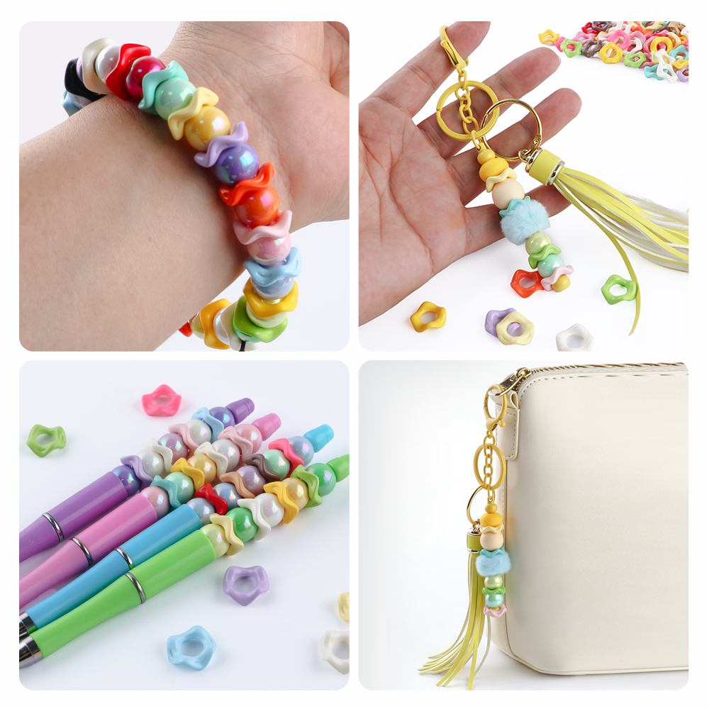 25Pcs15MM Wavy Big Hole Stack  - Phone Accessories Jewelry avis et prix