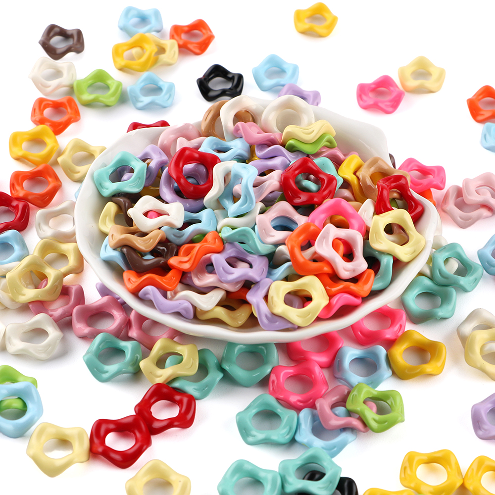 25Pcs15MM Wavy Big Hole Stack  - Phone Accessories Jewelry avis et prix